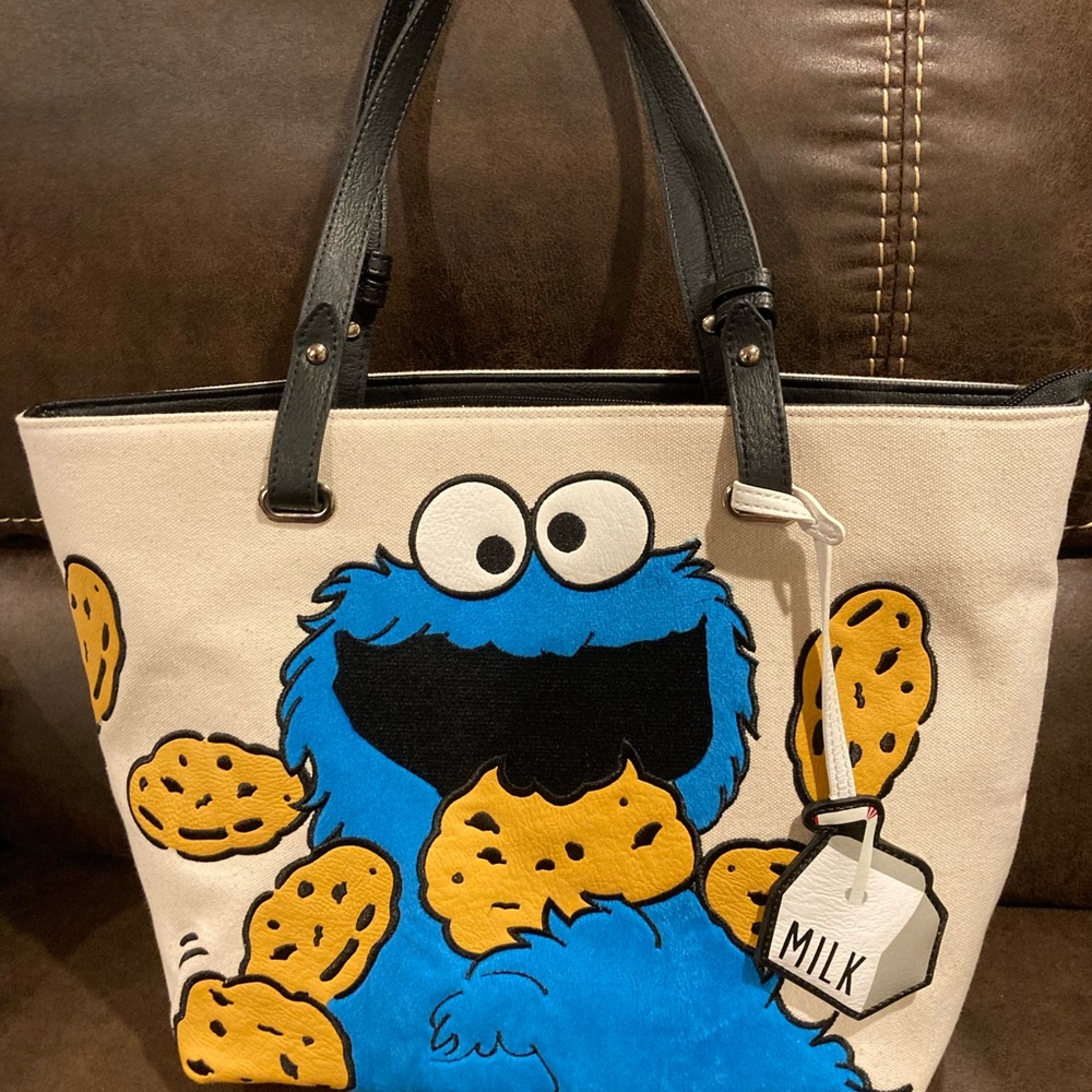 Loungefly Cookie Monster tote bag